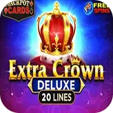 Machine à sous Extra Crown Deluxe, couronne dorée et texte Jackpot Cards