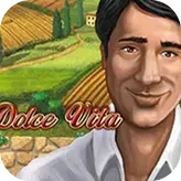 Thor Homme souriant devant un paysage italien, logo Dolce Vita